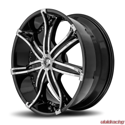 Diablo DNA Wheel 24x10 Blank 35 73.1 Gloss Black - DNA-241BLNK3573B